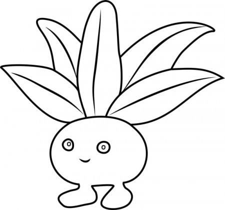 Oddish Pokemon GO Coloring Page - Free Printable Coloring Pages for Kids