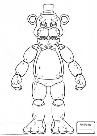 Coloring Book : Fabulous Five Nights At Freddys Coloring ...