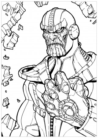 Thanos - Thanos Kids Coloring Pages
