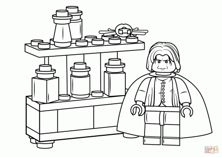 Lego Severus Snape coloring page | Free Printable Coloring Pages