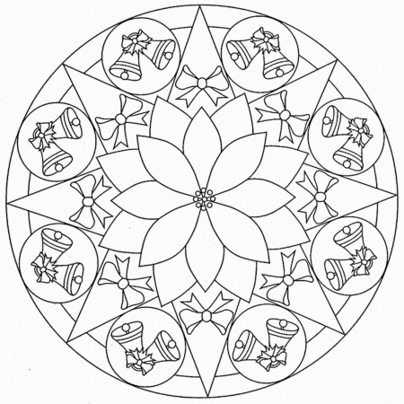Bell Mandala Coloring Pages | Mandala Coloring pages of ...