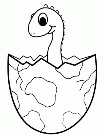 Baby Dinosaur - Coloring Pages for Kids and for Adults