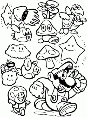 Mario Coloring Pages Games - Boys Coloring Pages, Mario Coloring ...