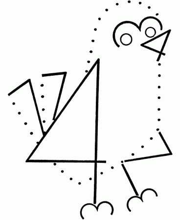 number dots coloring activity pages bird connect