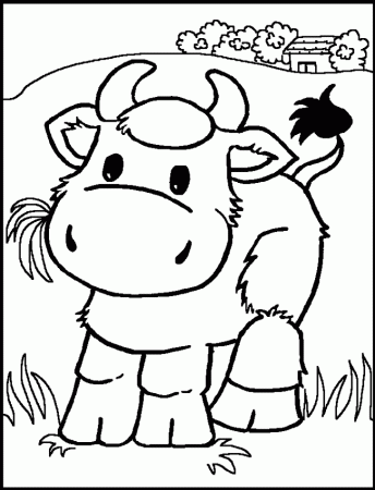 Cow color page
