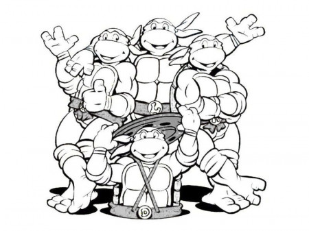 Teenage Mutant Ninja Turtles Coloring Page