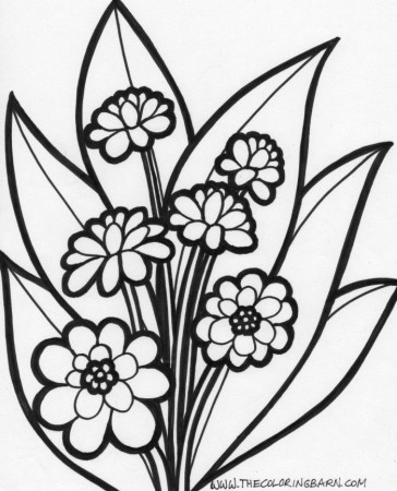 Print Out Coloring Pages Flowers | 99coloring.com