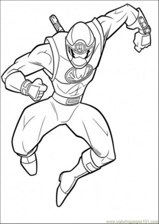 Coloring Pages Ranger Yellow (Cartoons > Power Rangers) - free 