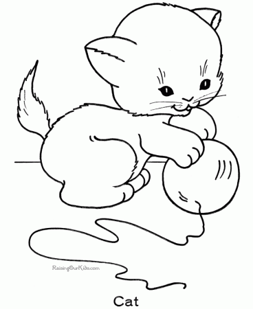 kitten coloring pages | coloring pages for kids, coloring pages 