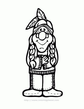 Native American printable coloring in pages for kids - number 3274 