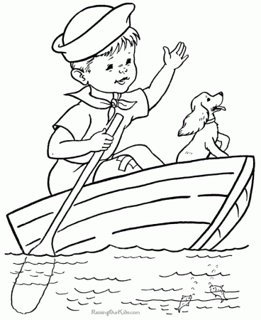 Coloring pages of Boats!