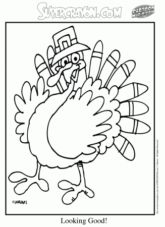 Coloring Pages Of Turkeys For Thanksgiving 15 | Free Printable 