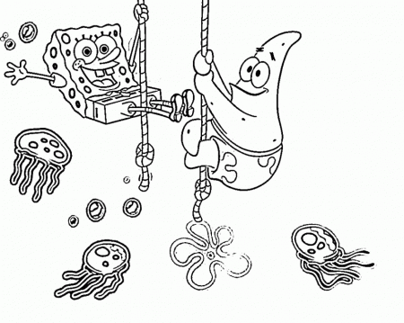 Spongebob Printable Coloring Pages 40328 Label Free Coloring 