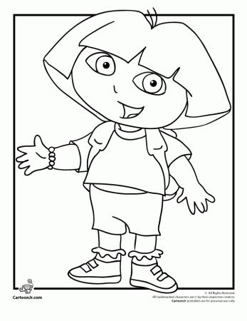 Free Printable Dora Coloring Pages 188 | Free Printable Coloring Pages