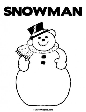 Frosty The Snowman Coloring Sheet
