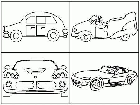 Cars Transportation Coloring Pages & Coloring Book
