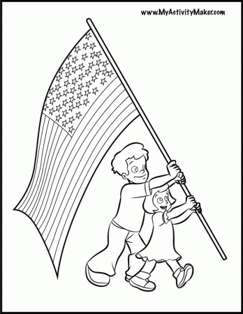 Flag Day Coloring Pages - Coloring For KidsColoring For Kids