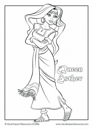 Esther - Coloring Page | Queen Esther