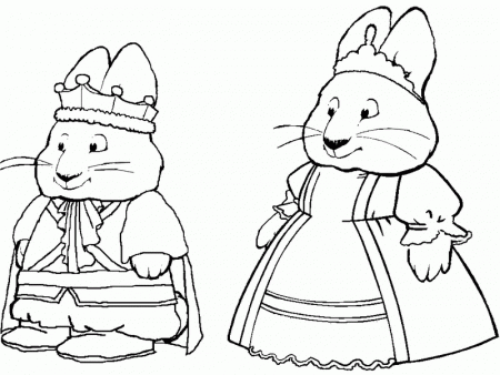 Coloring Pages Max and Ruby Drawing