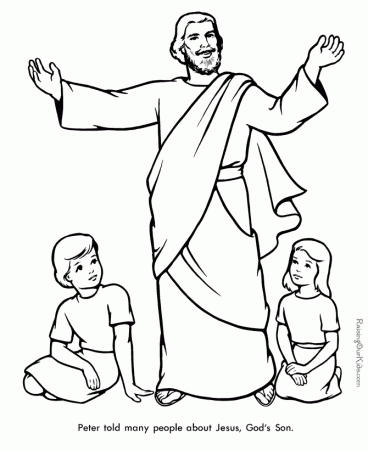 Bible Coloring Pages For Kids Printable 354 | Free Printable 