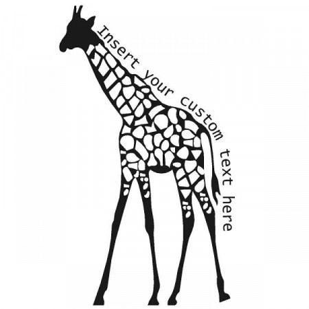 Giraffe Stamp | WhiteClouds