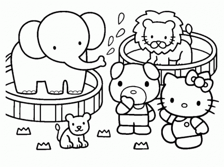 Hello Kitty Coloring Pages Free Online Hello Kitty Online 269174 