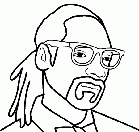 Snoop Dogg coloring book printable and online