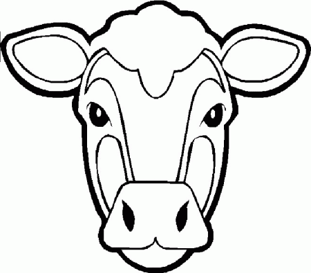 Free Cow Face Coloring Page, Download Free Cow Face Coloring Page png  images, Free ClipArts on Clipart Library