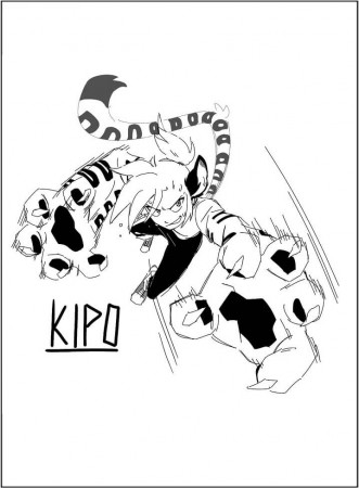 Kipo Fights Coloring Page - Free Printable Coloring Pages for Kids