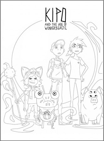 Kipo and the Age of Wonderbeasts Coloring Pages - Free Printable Coloring  Pages for Kids