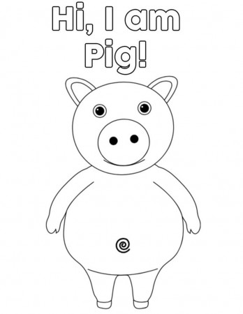 Pig Little Baby Bum Coloring Page - Free Printable Coloring Pages for Kids