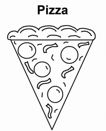 The Delicious Pizza Coloring Pages PDF - Coloringfolder.com | Food coloring  pages, Pizza coloring page, Coloring pages