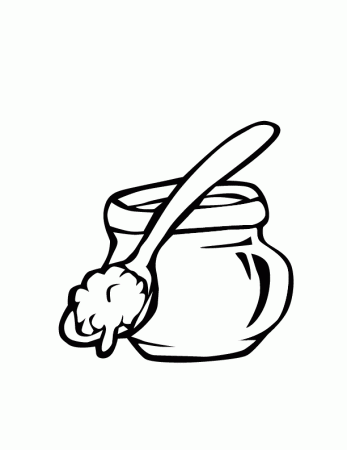 Honey Pot Coloring Page - ClipArt Best - ClipArt Best