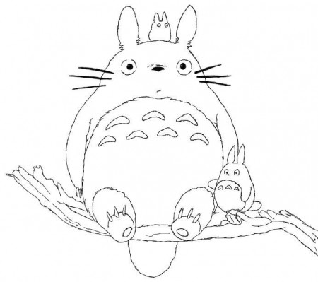 Totoro Coloring Book | Free Coloring Pages on Masivy World