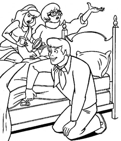Daphne And Fred From Scooby Doo Coloring | Coloring Pages
