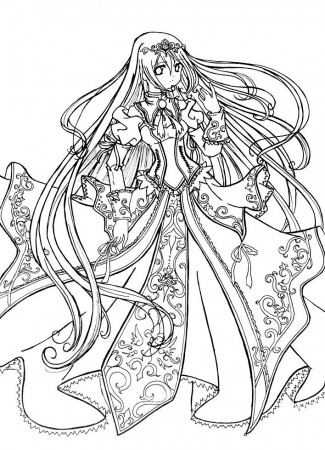 Anime Princesses Coloring Pages - Coloring Pages For All Ages