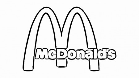 Logo Of McDonald Coloring Page - Free Printable Coloring Pages for Kids
