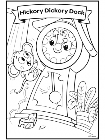 Nursery Rhymes, Hickory Dickory Dock | crayola.com
