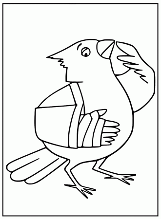 Cartoon Cardinal for Kids Coloring Pages - Cardinal Coloring Pages - Coloring  Pages For Kids And Adults
