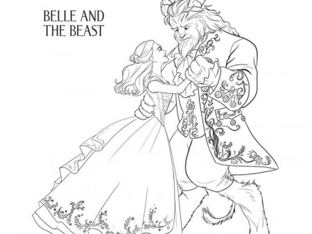 Disney's Beauty and the Beast Coloring Pages - Lovebugs and Postcards