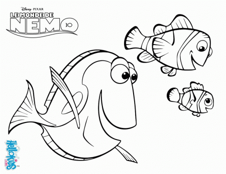 Marlin, dory and nemo coloring pages - Hellokids.com