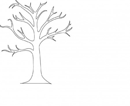 Coloring Pages Tree With No Leaves - High Quality Coloring Pages