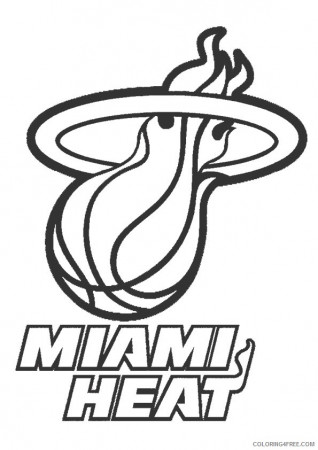 nba coloring pages miami heat Coloring4free - Coloring4Free.com