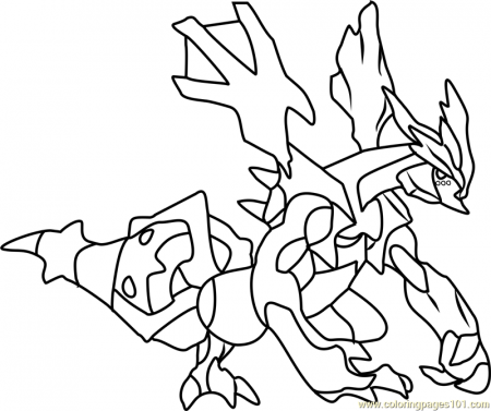 Kyurem Pokemon Coloring Page for Kids - Free Pokemon Printable Coloring  Pages Online for Kids - ColoringPages101.com | Coloring Pages for Kids