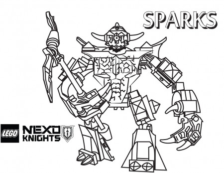 Sparks from Nexo Knights Coloring Page - Free Printable Coloring Pages for  Kids