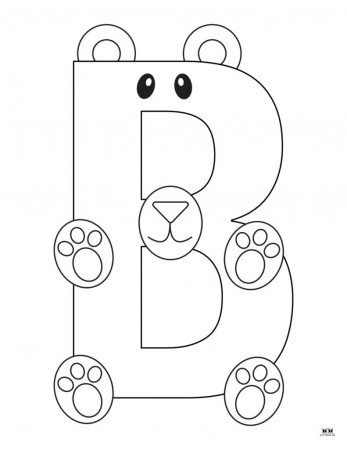 Letter B Coloring Pages - 15 FREE Pages | Printabulls
