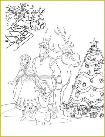 Disney Frozen Christmas Coloring Pages | Avrain.com