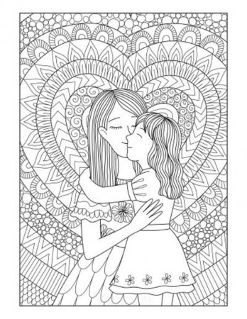 Mother's Day Coloring Pages for Adults - family holiday.net/guide to family  holidays on the internet