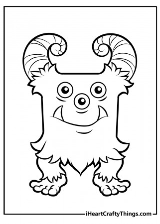 Printable Monster Coloring Pages (Updated 2022)