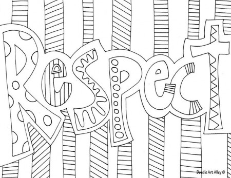 respect coloring pages - Clip Art Library